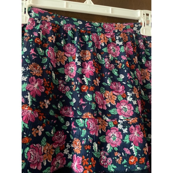 Abercrombie & Fitch Floral Mini Skirt Tiered Ruffle Hem Size S - Picture 2 of 7
